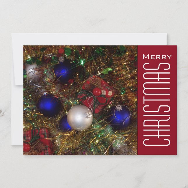 Cartes Pour Fêtes Annuelles Salutations de Noël (Devant)