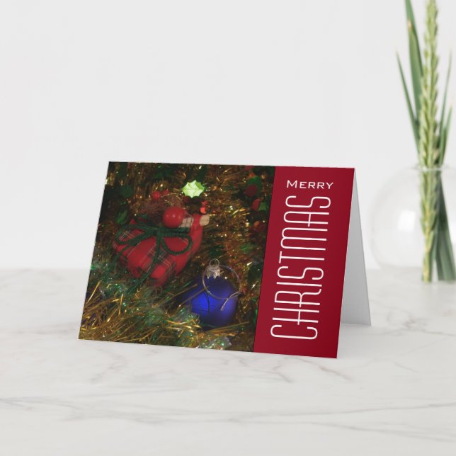 Cartes Pour Fêtes Annuelles Salutations de Noël (Devant)