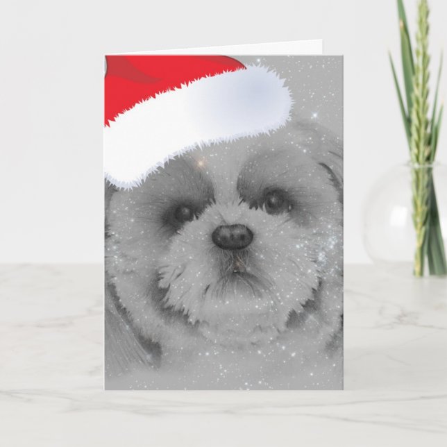 Cartes Pour Fêtes Annuelles Salutations de Noël (Devant)