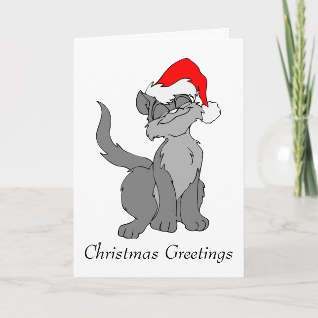 Cartes Pour Fêtes Annuelles Salutations de Noël (Devant)