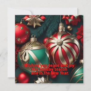 Cartes Pour Fêtes Annuelles Salutations de Noël