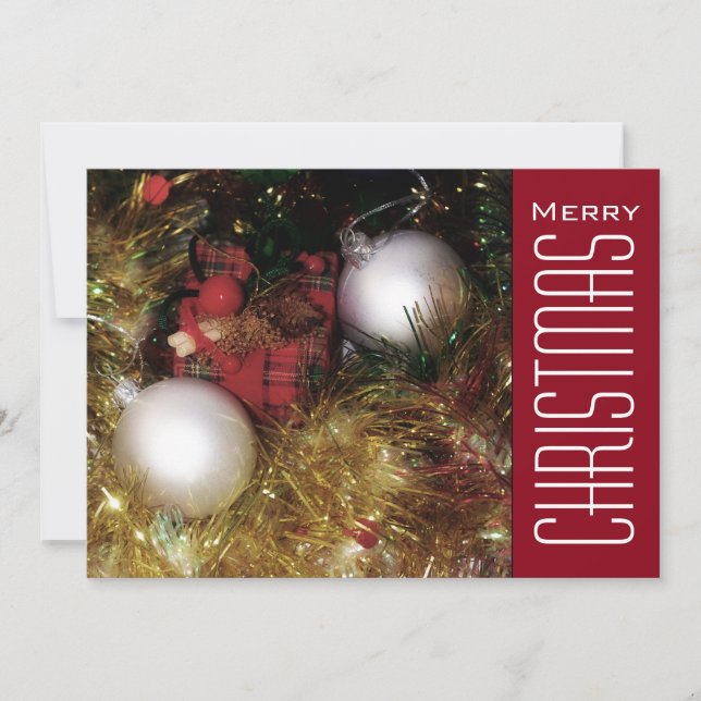 Cartes Pour Fêtes Annuelles Salutations de Noël (Devant)