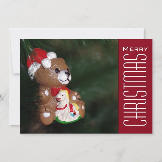 Cartes Pour Fêtes Annuelles Salutations de Noël (Devant)