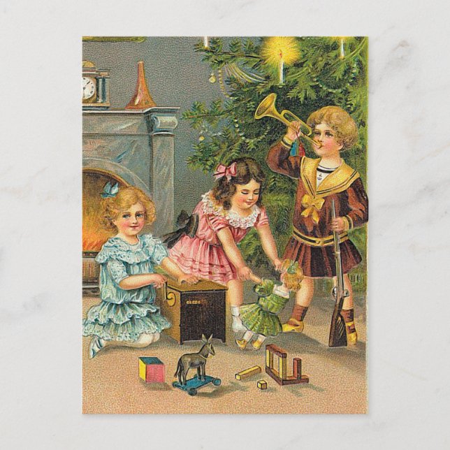 Cartes Pour Fêtes Annuelles Salutations de Noël (Devant)