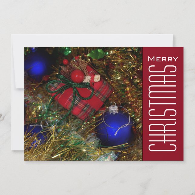 Cartes Pour Fêtes Annuelles Salutations de Noël (Devant)