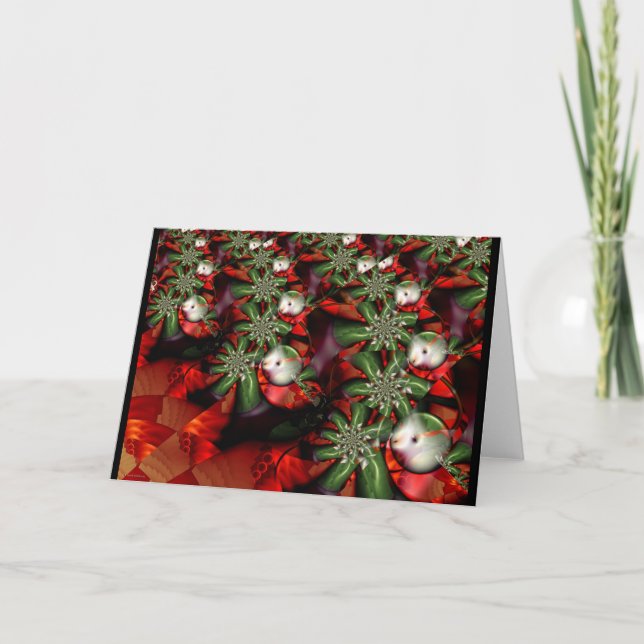 Cartes Pour Fêtes Annuelles Salutations de Noël (Devant)