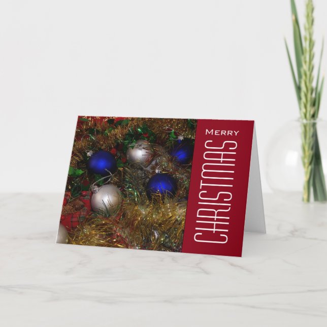 Cartes Pour Fêtes Annuelles Salutations de Noël (Devant)
