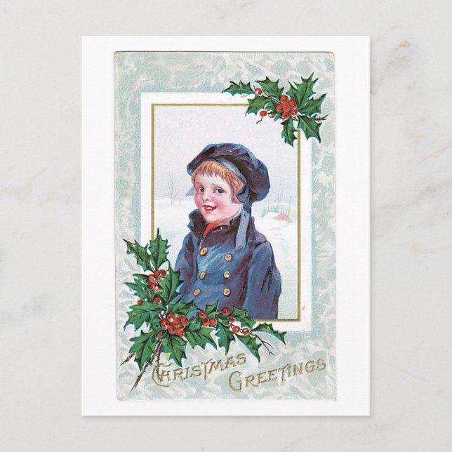Cartes Pour Fêtes Annuelles Salutations de Noël (Devant)