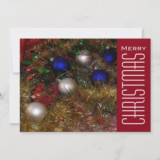 Cartes Pour Fêtes Annuelles Salutations de Noël (Devant)