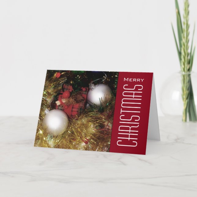 Cartes Pour Fêtes Annuelles Salutations de Noël (Devant)
