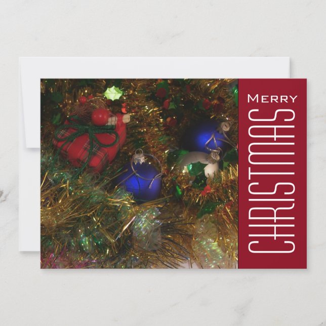 Cartes Pour Fêtes Annuelles Salutations de Noël (Devant)