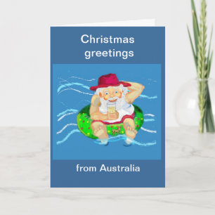 Cartes Pour Fêtes Annuelles Salutations de Noël en Australie