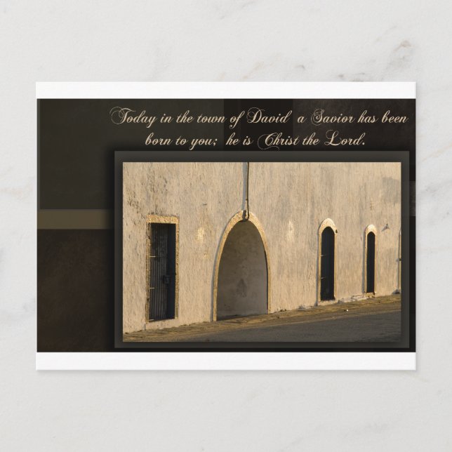 Cartes Pour Fêtes Annuelles Salutations de Noël simples (Devant)
