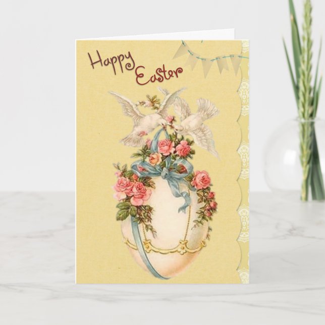 Cartes Pour Fêtes Annuelles Salutations de Pâques (Devant)