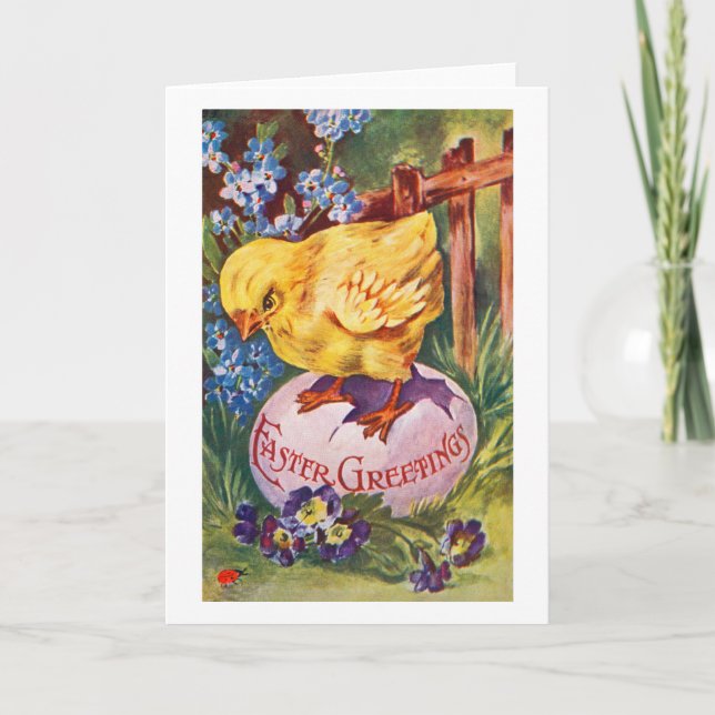 Cartes Pour Fêtes Annuelles Salutations de Pâques (Devant)