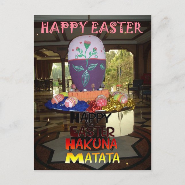 Cartes Pour Fêtes Annuelles Salutations de Pâques et meilleurs voeux (Devant)