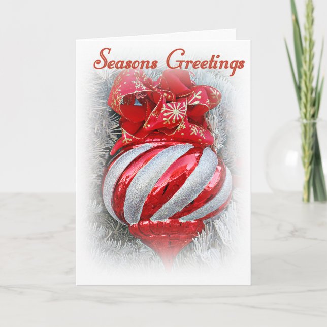 Cartes Pour Fêtes Annuelles Salutations de saison_ (Devant)
