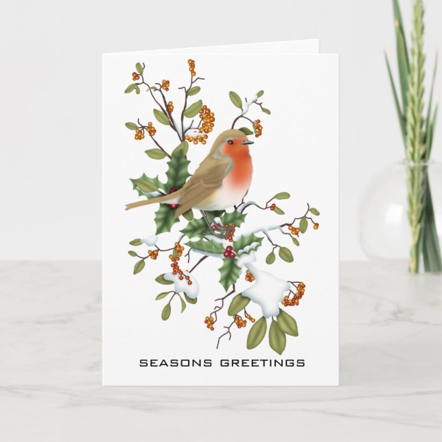 Cartes Pour Fêtes Annuelles Salutations de saison (Devant)