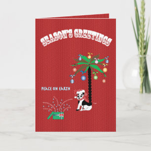 Cartes Pour Fêtes Annuelles Salutations de saison/Joyeuses fêtes - Paix sur Te