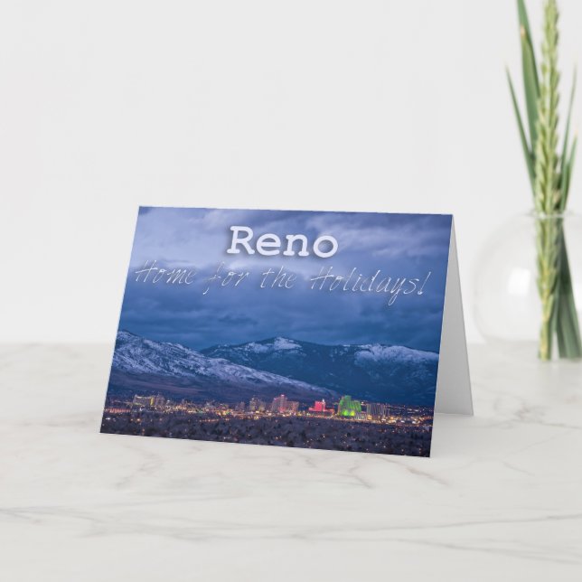 Cartes Pour Fêtes Annuelles Salutations de saison Reno Nevada (Devant)
