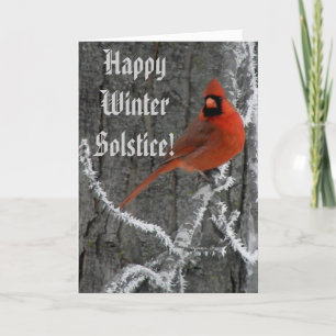 Cartes Pour Fêtes Annuelles Salutations de solstice d'hiver
