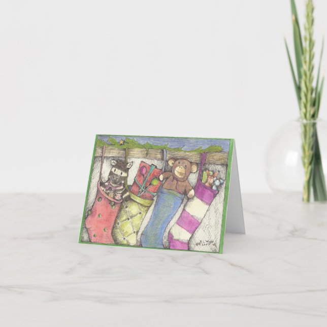 Cartes Pour Fêtes Annuelles Salutations de vacances (Devant)