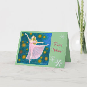 Cartes Pour Fêtes Annuelles Salutations de vacances de ballet - Clara
