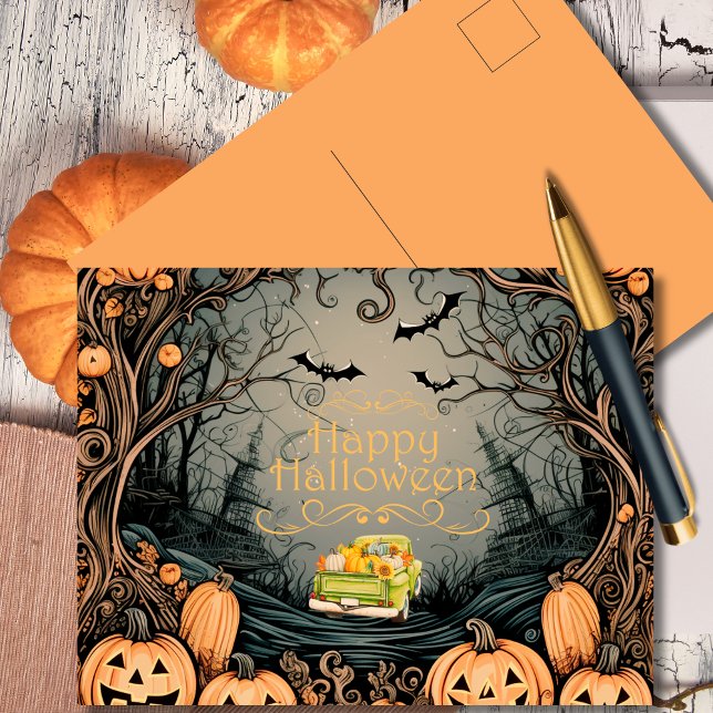 Cartes Pour Fêtes Annuelles Salutations d'Halloween vintages (Créateur téléchargé)