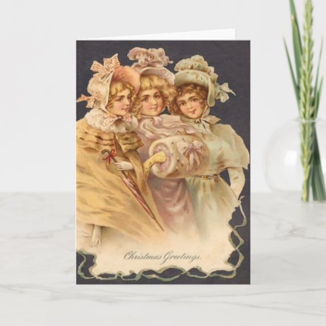 Cartes Pour Fêtes Annuelles Salutations d'hiver (Devant)