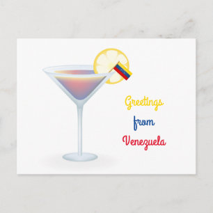 Cartes Pour Fêtes Annuelles Salutations Du Cocktail Du Venezuela