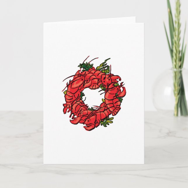 Cartes Pour Fêtes Annuelles Salutations du Maine (Devant)