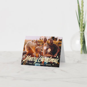 Cartes Pour Fêtes Annuelles Salutations étoilées modernes simples et ludiques