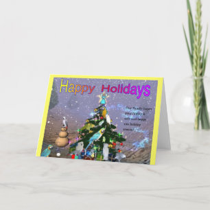 Cartes Pour Fêtes Annuelles Salutations faites varier le pas de vacances de