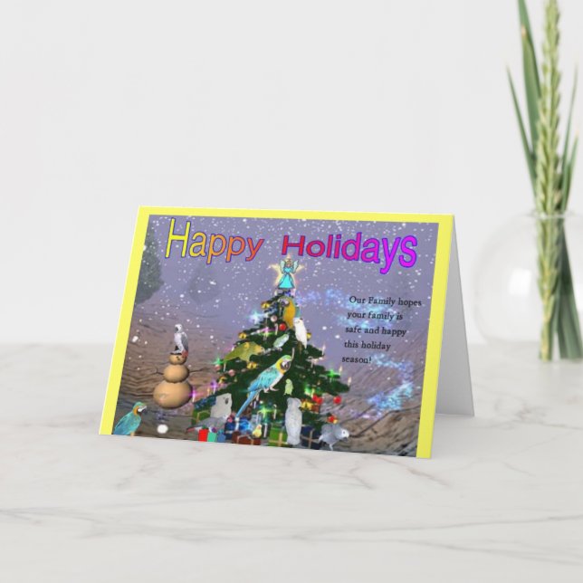 Cartes Pour Fêtes Annuelles Salutations faites varier le pas de vacances de (Devant)