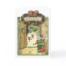 Salutations savoureuses Feu chaud de Noël