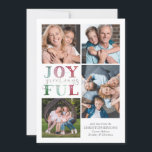 Cartes Pour Fêtes Annuelles SALUTS DE Noël JOYEUX 4 Photos Aquarelle<br><div class="desc">Carte de voeux de Noël joyeux avec 4 photos et les salutations JEUX dans une typographie festive et fantaisiste dans divers couleurs de bijoux de Noël de la canneberge et à feuillage persistant. ASSISTANCE : Pour obtenir de l'aide sur la modification ou la personnalisation de la conception, le changement de...</div>