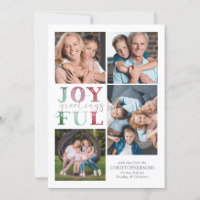SALUTS DE Noël JOYEUX 4 Photos Aquarelle