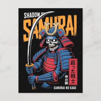 Cartes Pour Fêtes Annuelles Samouraï Chat Noir Guerrier Japonais Vintage
