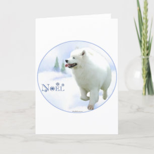 Cartes Pour Fêtes Annuelles Samoyed Noel