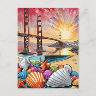 Cartes Pour Fêtes Annuelles San Francisco Impression Voyage Décoration Murale 