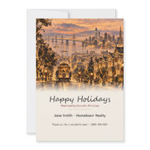 San Francisco Ink Wash Realtor Holiday Card