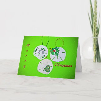 Cartes Pour Fêtes Annuelles Sand Dollar Christmas Greeting