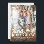 Cartes Pour Fêtes Annuelles Sand is the New Snow Beach Christmas<br><div class="desc">Sand is definitely the new snow. Show you friends and family some seasons greetings with this Christmas Holiday card.</div>