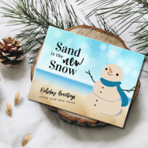 Sandy Snowman Beach Scene Nouvelle adresse