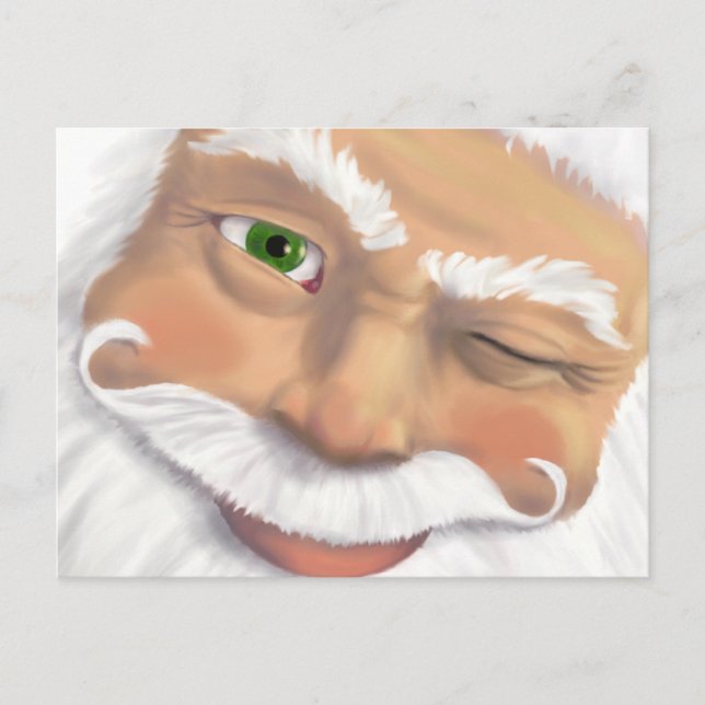 Cartes Pour Fêtes Annuelles Santa (Devant)