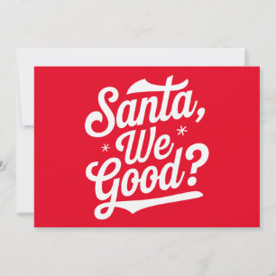 Cartes Pour Fêtes Annuelles Santa, ça va ? Cadeau de Noël pour lui pour elle