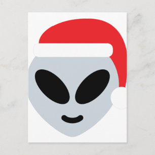 Cartes Pour Fêtes Annuelles santa claus alien emoji
