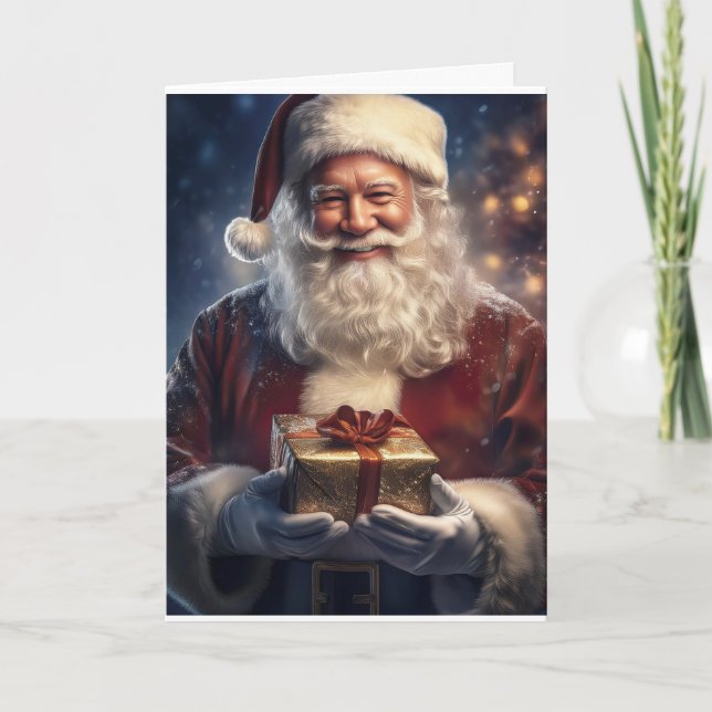 Cartes Pour Fêtes Annuelles Santa Claus Christmas Card (Devant)
