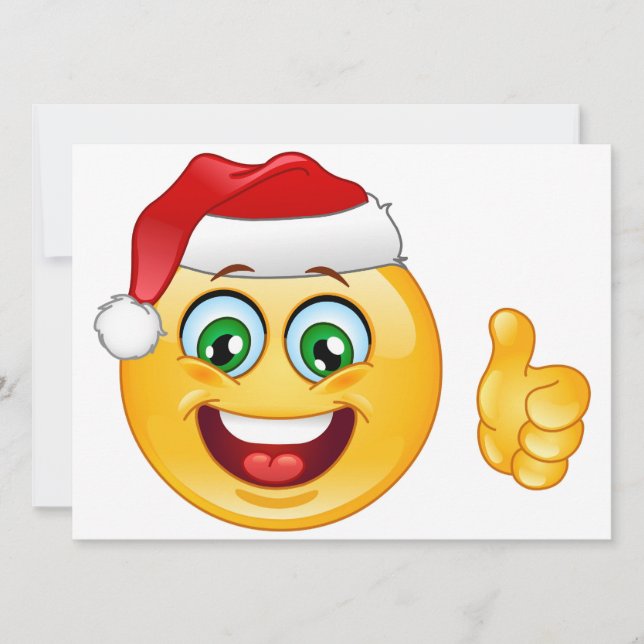 Cartes Pour Fêtes Annuelles santa claus emoji (Devant)