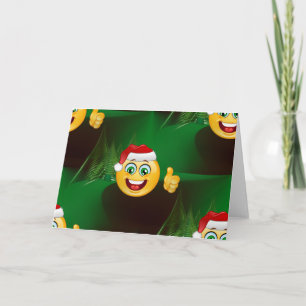 Cartes Pour Fêtes Annuelles santa claus emojis